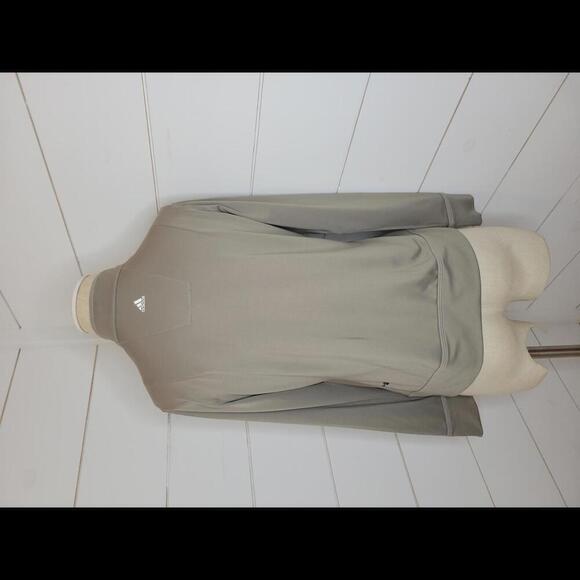 Kansas State KU Jayhawks ADIDAS medium tan/grey performance jacket - Picture 2 of 6